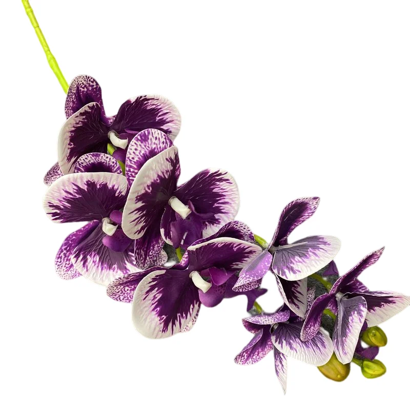 Wedding Supplies Indoor Artificial Flower 7 Heads 3D Printing Single Stem Phalaenopsis Orchids For Decorations