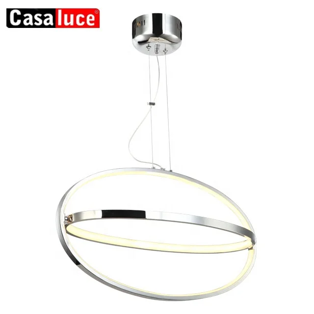 modern lighting hanging lamp ellipse aluminum shade with silicon from GUZHEN ZHONG SHAN