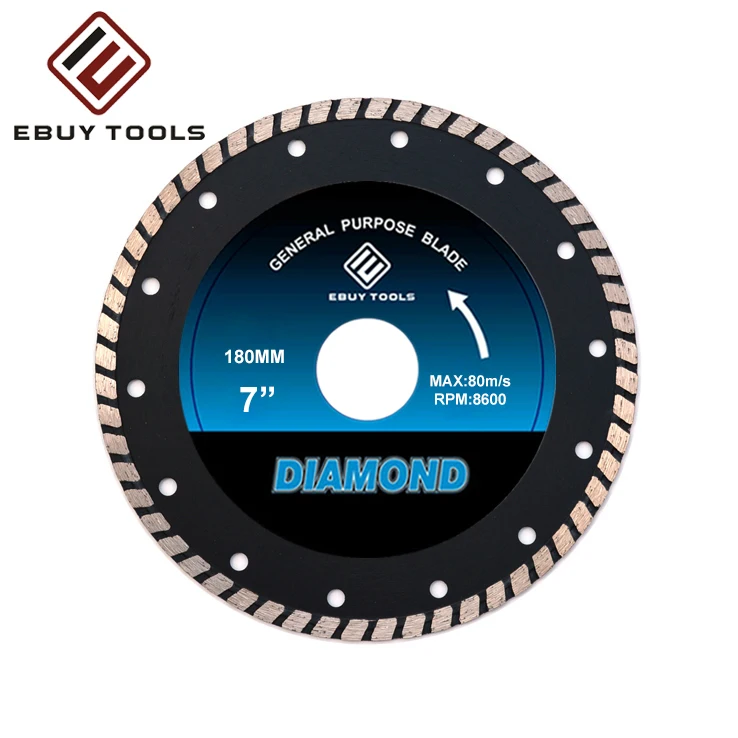 Disco Diamantado Hot Sale Ultra-mince Turbo Diamond Saw  Blade for Cutting Tile High Efficiency Cutting Disc 4-7inch