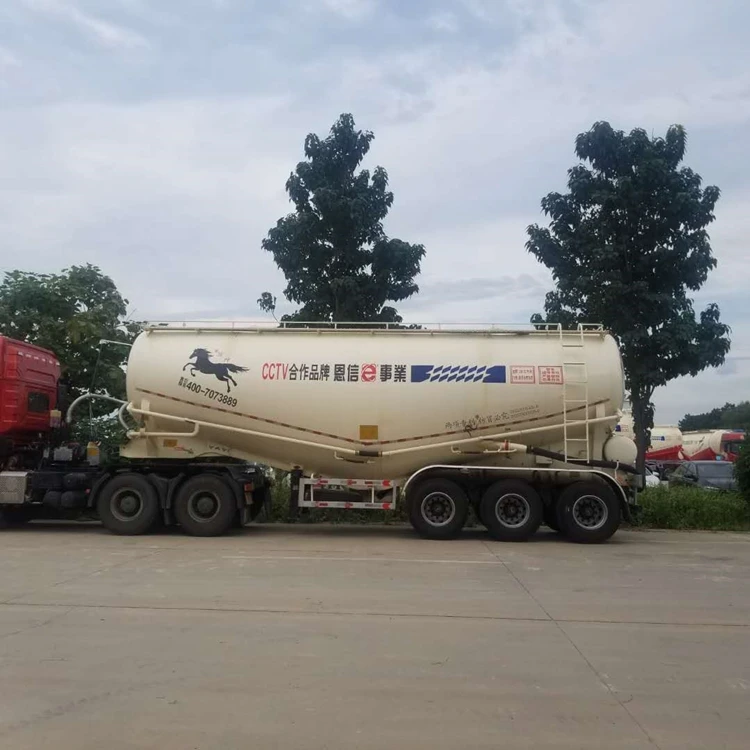 Cement bulker powder tanker semi trailer with optional volume