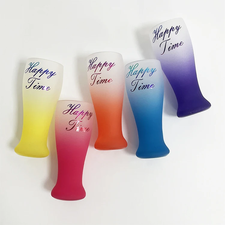 Hot Selling 2OZ Mini Beer Glass Cold Color Changing Coating Shot Glasses for Whiskey in Party Souvenir Cup