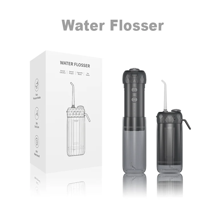 Electric Cordless Dental Water Floss 200ml Portable IPX7 Waterproof Family Travel RV Hotel Available.
