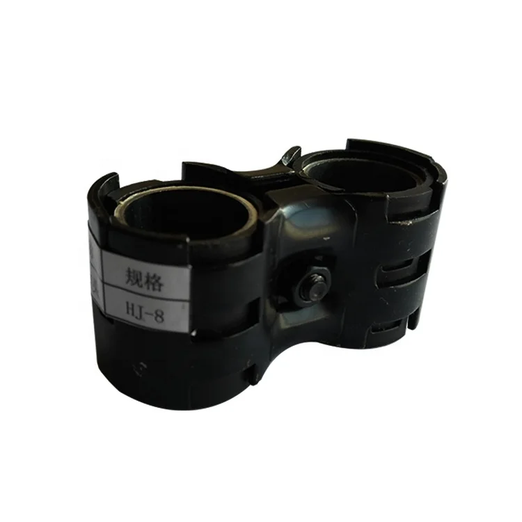 Wholesale custom odm/oem lean tubes black 2 ways connectors stamping techniques anti rust metal pipe clamp joints