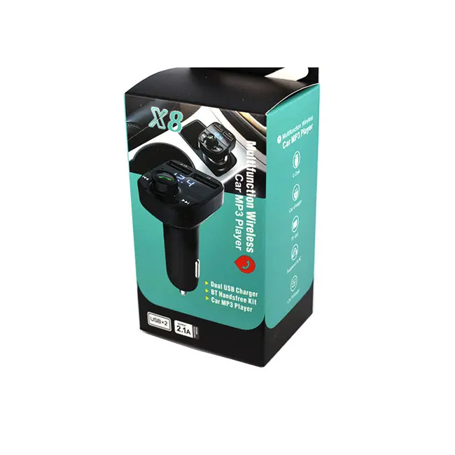 Автомобильный аудиоплеер X8 с Bluetooth, mp3-плеер с быстрой зарядкой 3,1 А, автомобильный комплект громкой связи с bluetooth, Fm-передатчик