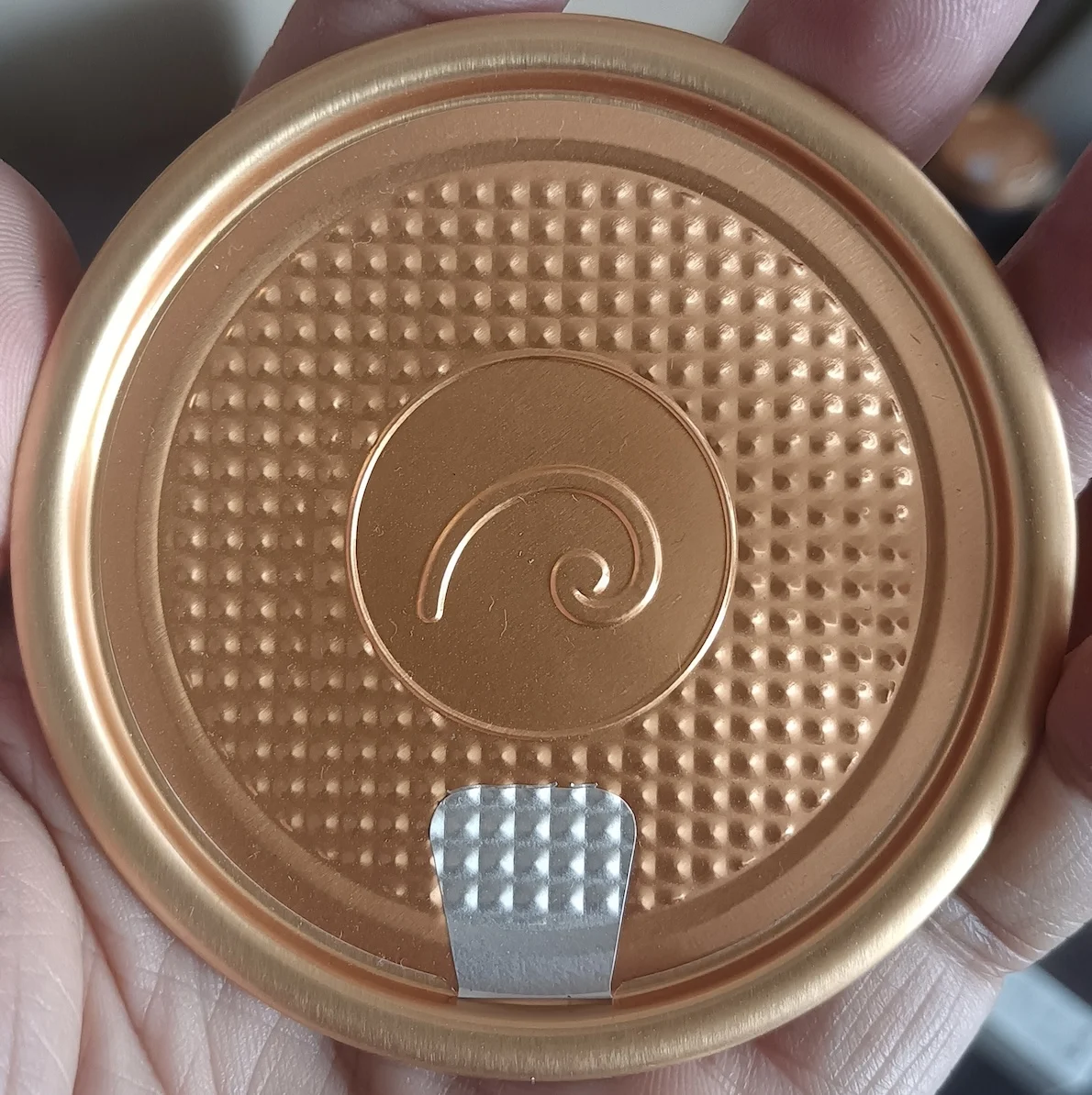 Easy Peel Off Open Tin Ring Aluminum Foil Lid Tinplate AL Covers Round Metal Aluminum Caps for Paper Tube