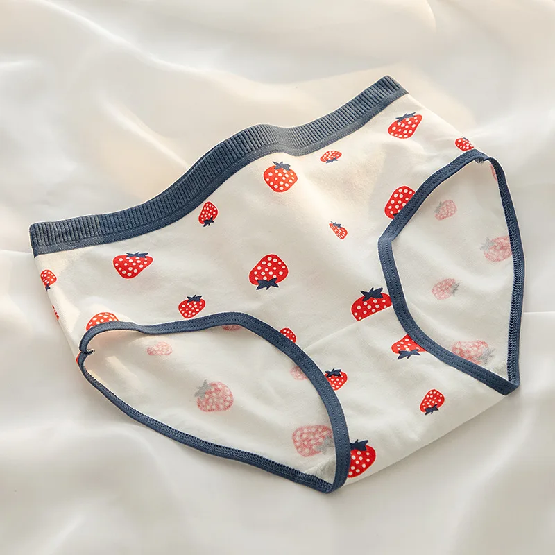 Strawberry Cotton Teen Girls Lovely Cute Cheap Underwear Panties
