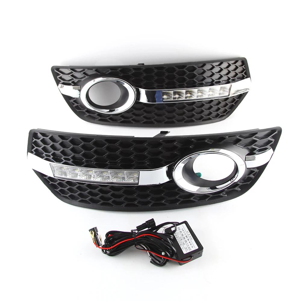 KEEN led Daytime Running Light for Audi Q5 2010 DRL Driving Fog Light Cover Lamp Auto Head Lights