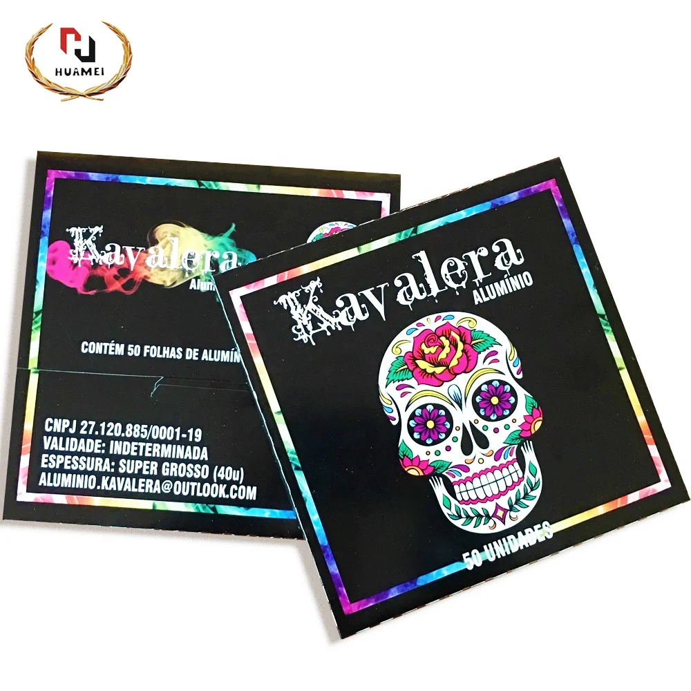 Silver chocolate foil wrapper Aluminum foil paper 50pcs/box of Silver Square Aluminum Foil for Tobacco Hookah Pipe