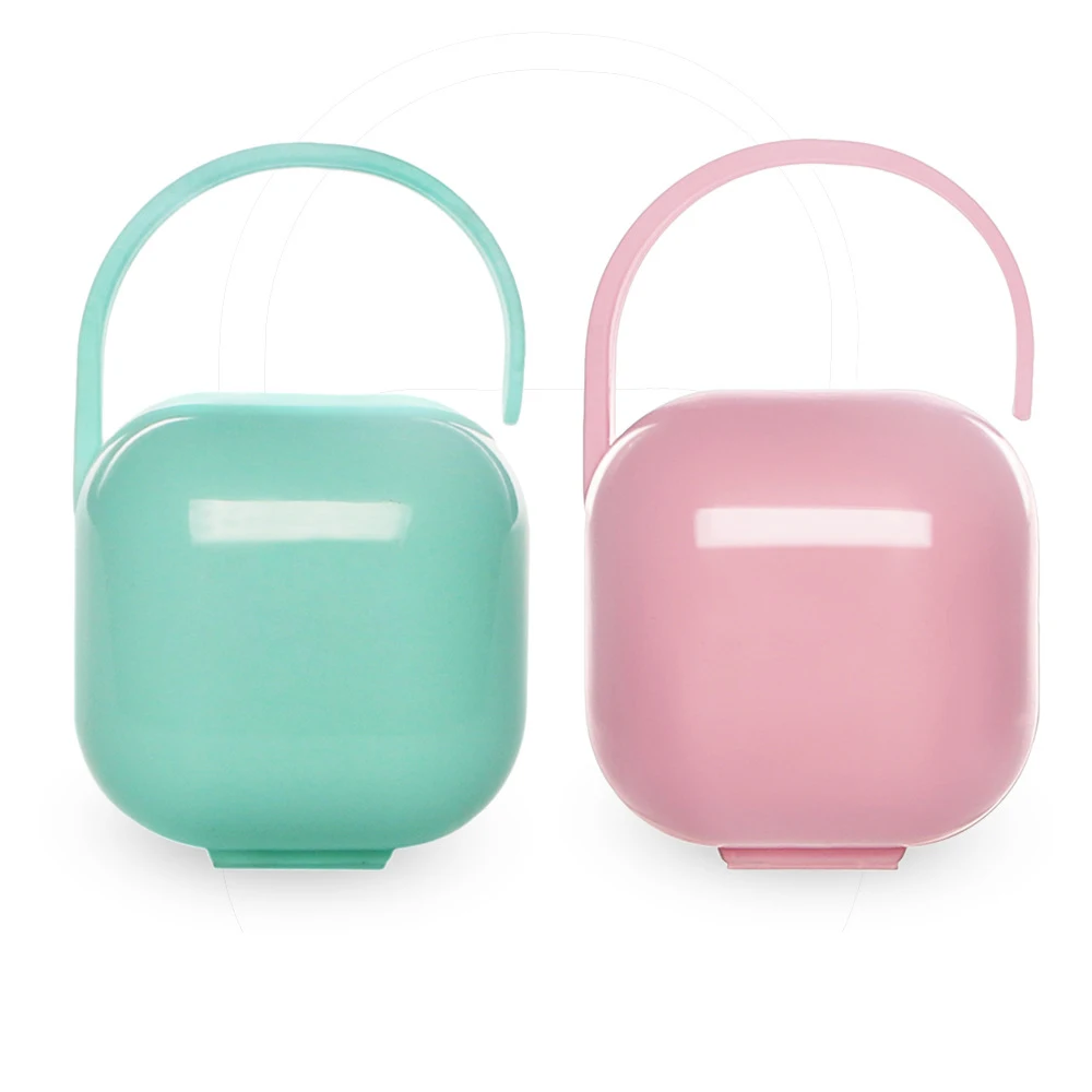 Upgrade Hook Design Baby Pacifier Storage Box Portable Travel Pacifier Holder to Store Pacifiers Keep Clean