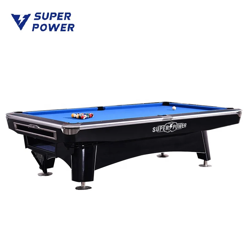 2024 Factory Wholesale superpower 6th Generation slate 9ft american indoor pool table for club use