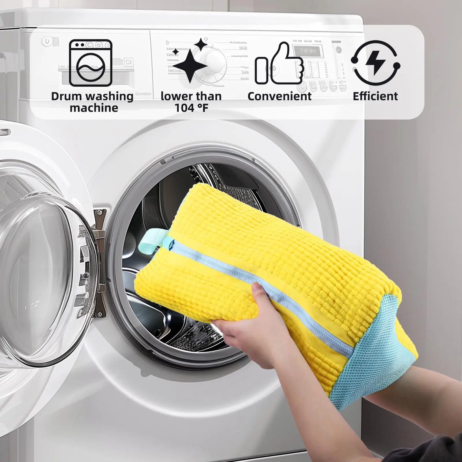 New Design Dryer & Machine Wash Bag for Shoes Mesh Laundry Wash Bag for Washing Machine Sneaker Cleaning Bag