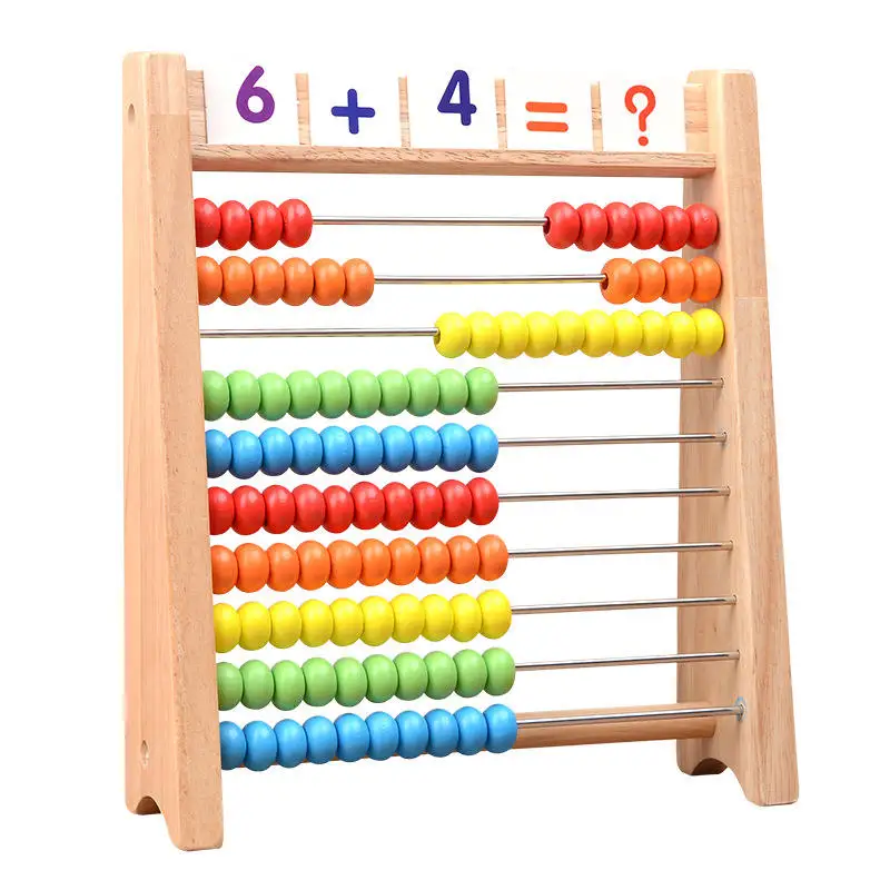 YSR 2023 Hot selling Wooden Numbers Counting Calculating Beads Abacus Math Learning Mathematical Operation Digital Computing Toy