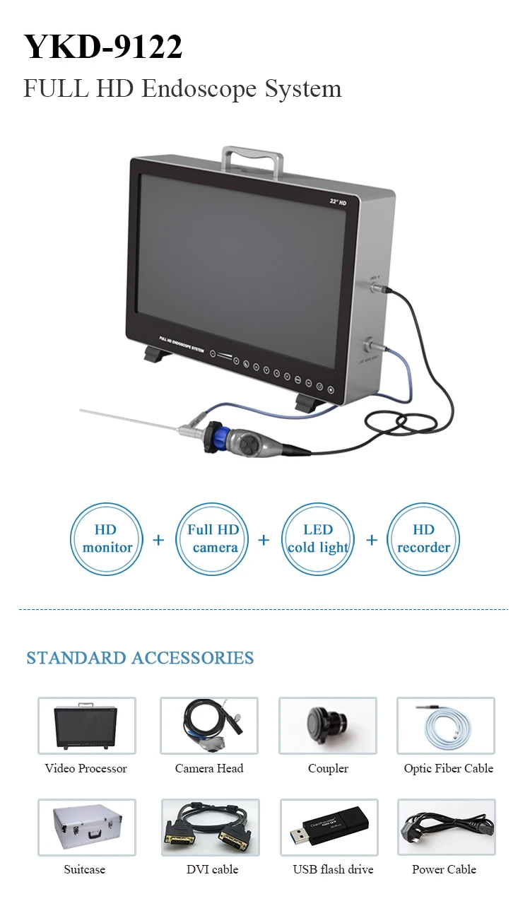 IKEDA 22 inch Portable Endoscope Camera with Recording for Arthroscopy surgery