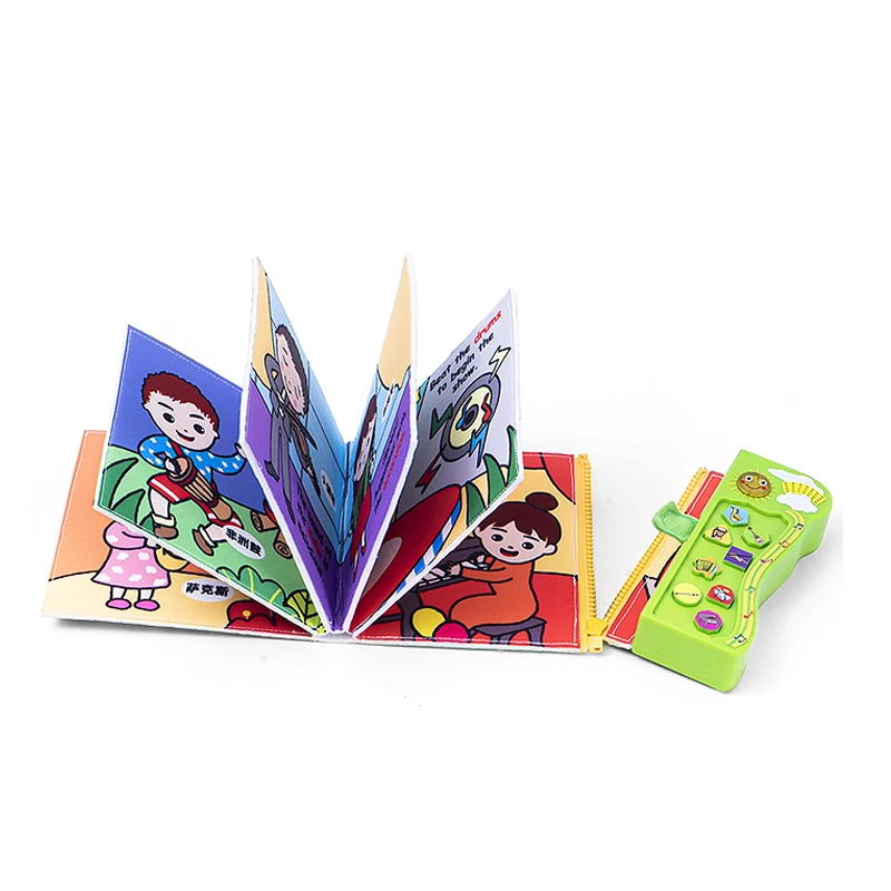 Книга детская тканевая со съемной молнией записная книжка с распознаванием инструментов моющиеся музыкальные детские книги музыкальным звуком 6 страниц