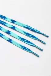 2022  Flat weave Double thickness wear resi elastic camouflage print shoelaces rainbow shoe laces