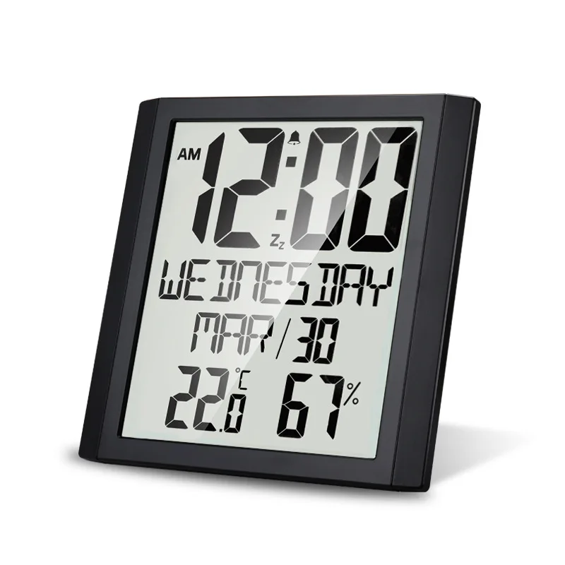 Multifunctional Large-screen Home Creative Thermometer Hygrometer Alarm Clock Living Room Display Electronic Digital Clock