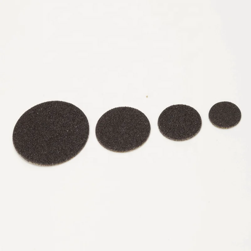 80# 150# 240# 100pcs/box Black  Silicone Carbide Abrasive Sandpaper Nail Sanding Disc for Pedicure