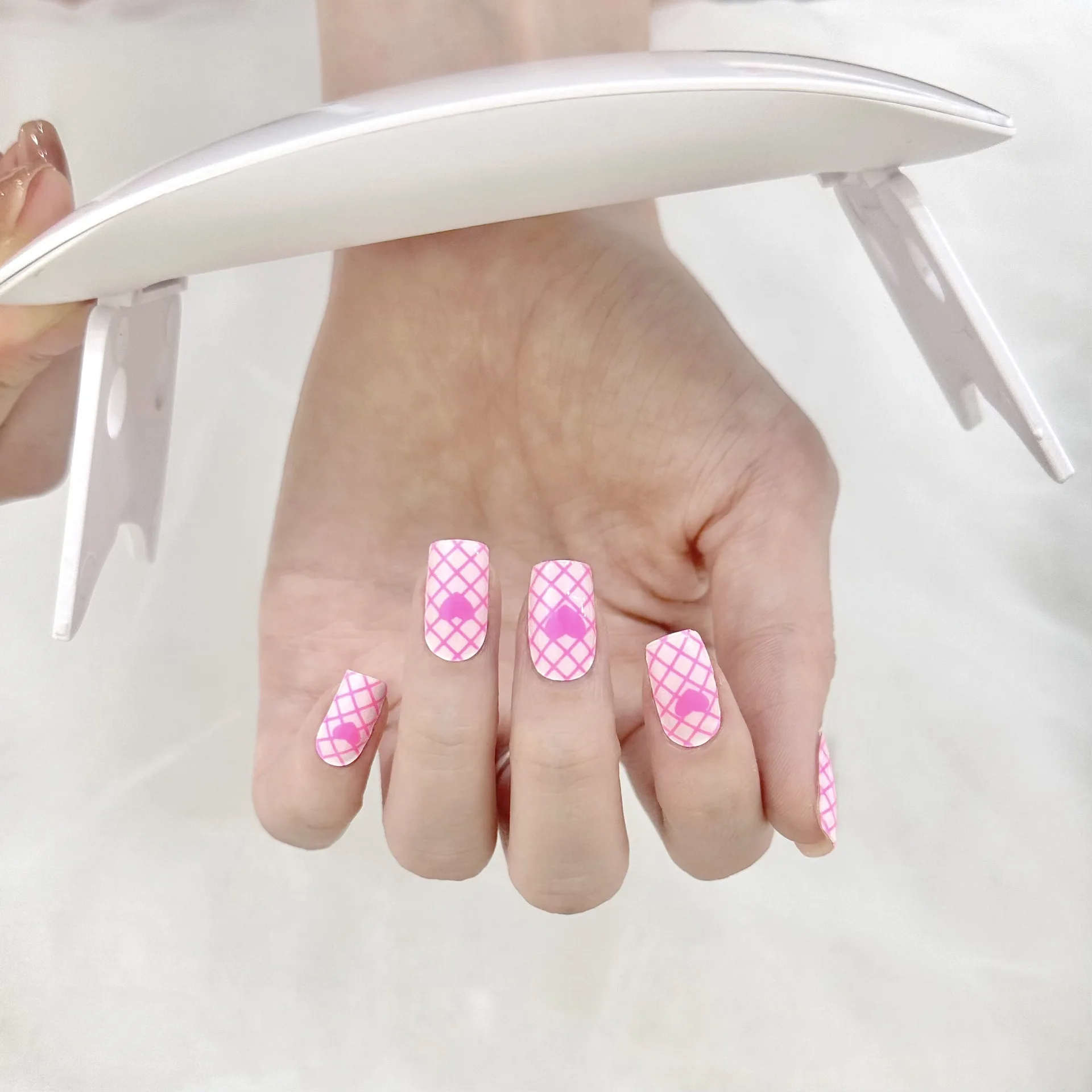 Wholesale Hot UV Gel Nail Stickers New Arrival Styles Nail Gel Wraps With UV Lamp Sell Semi Cured Wraps