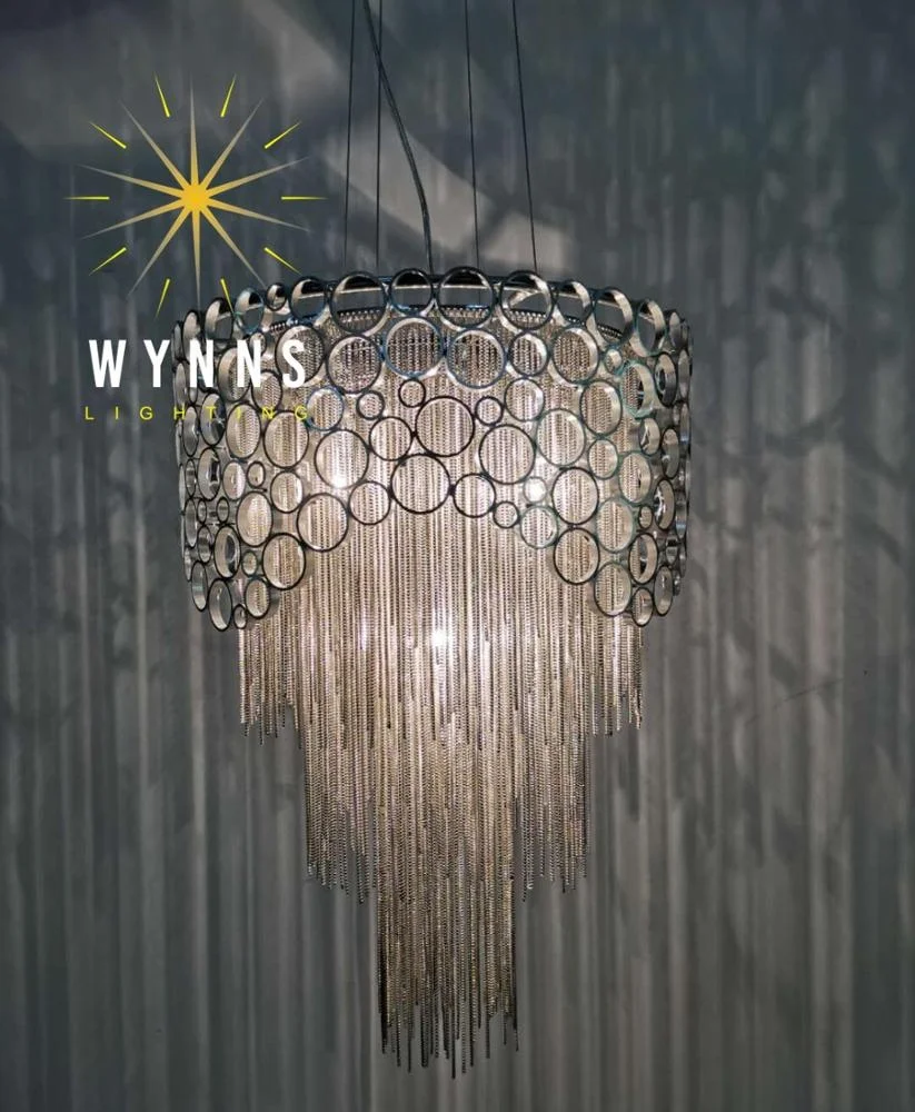 Modern Nordic Design Atlantis Cameo Chain Chandelier Lamp Customizable Ceiling Hanging Drop Lighting OEM ODM Projects