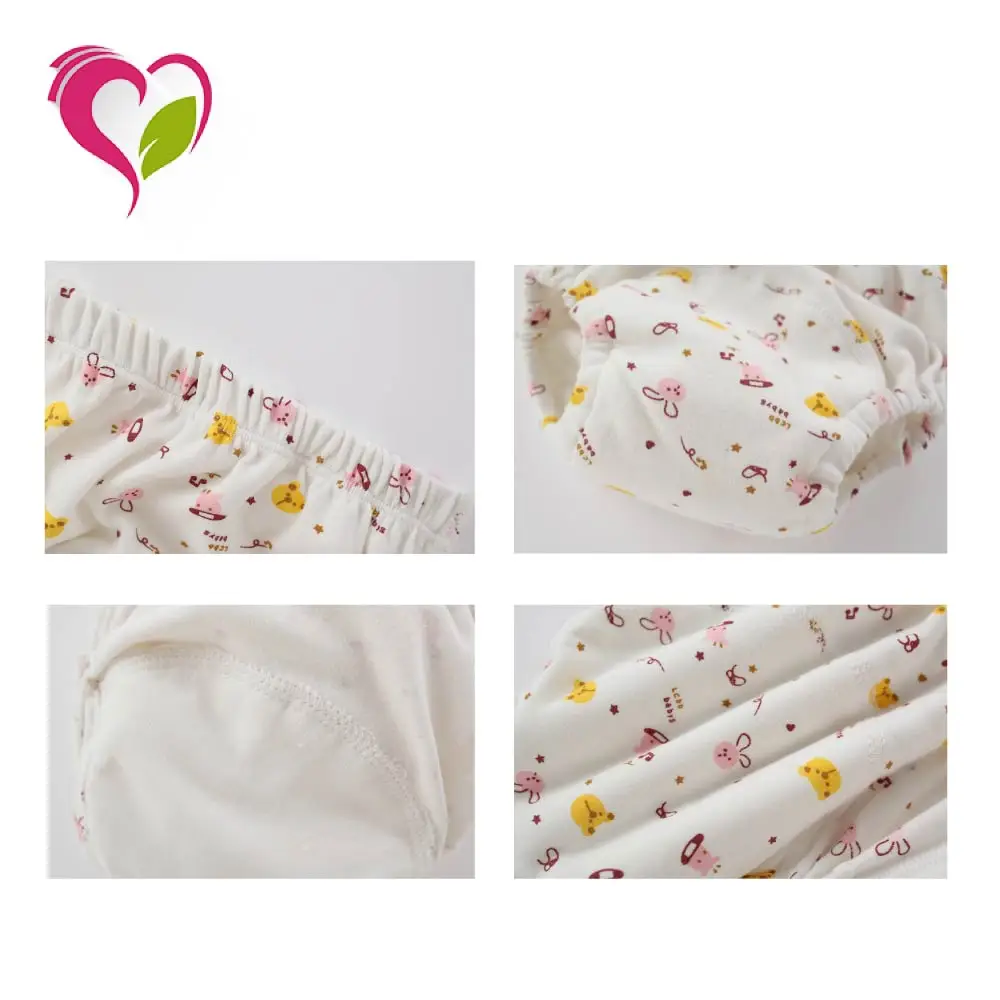 Factory Hotsale Waterproof Cotton Baby Training Pants Washable Baby Nappy