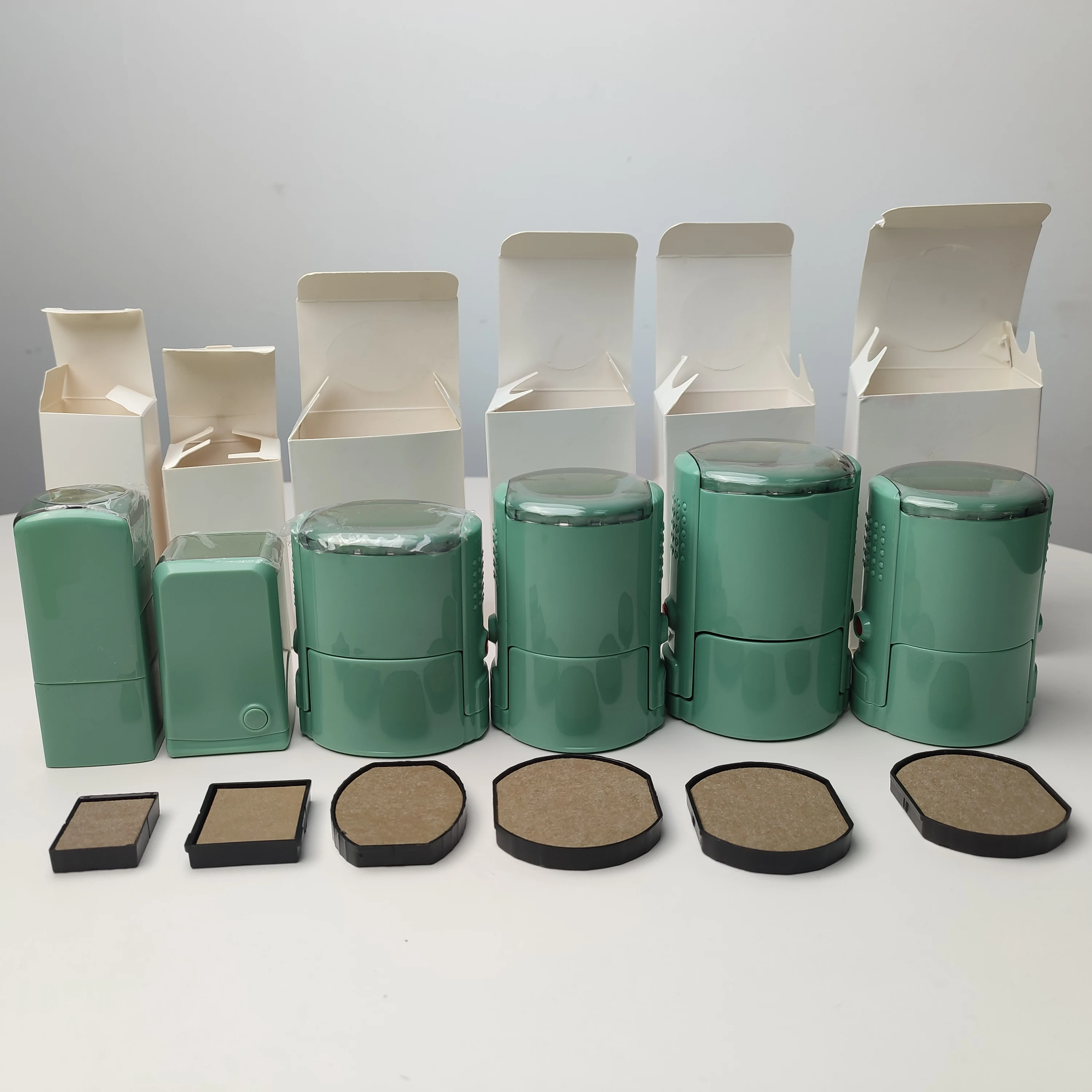 Лучшие пластиковые автоматические штампы для бегунов, круглые деловые самостоятельные штампы с крышкой