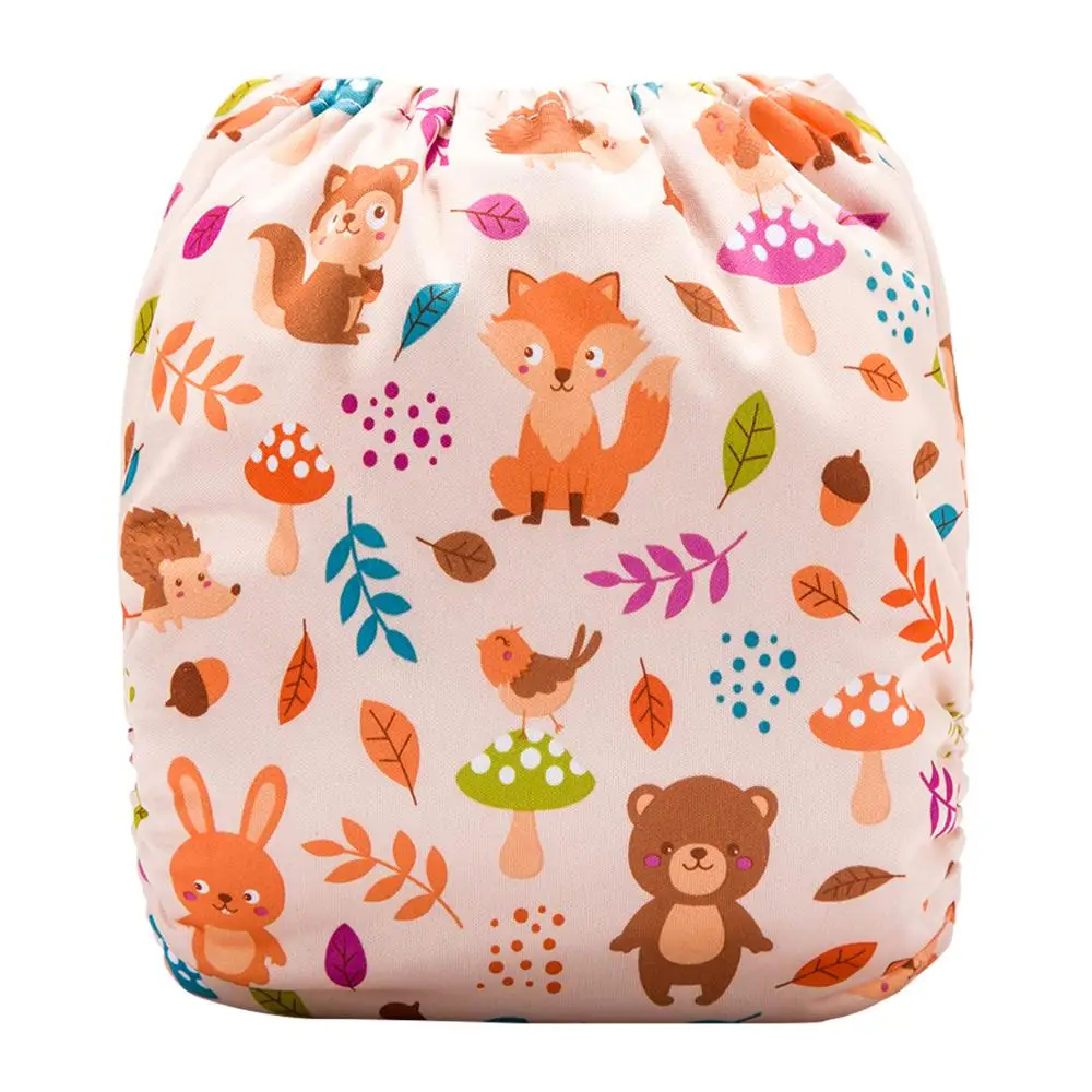 
Ananbaby Adjustable Size Machine Prints Pocket Diaper Reusable Cloth Diaper 