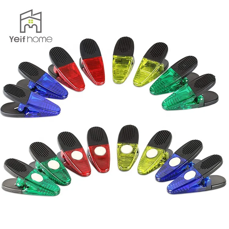 Kitchen Helper Fridge Plastic Silicone Magnet Clip Holder