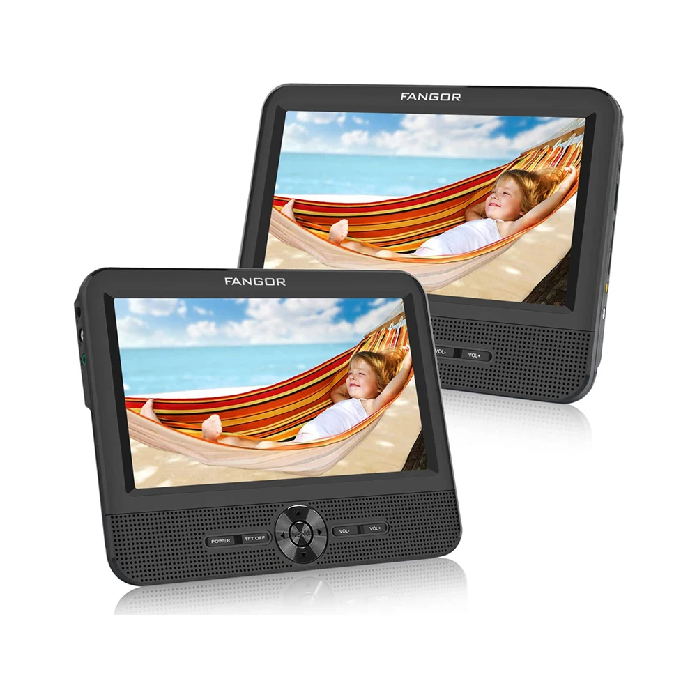 
7 дюймовый портативный dvd-плеер с карты SD/USB порт 5 часа аккумуляторная батарея 