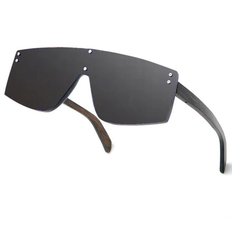 Big Frame Sunglasses Hut Beach Sun Glasses Street Bamboo Wooden Cycling Glasses