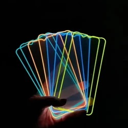 2022 Hot Colorful Luminous Tempered Glass Screen Protector For Iphone 14 13 12  pro max Night Glowing Film