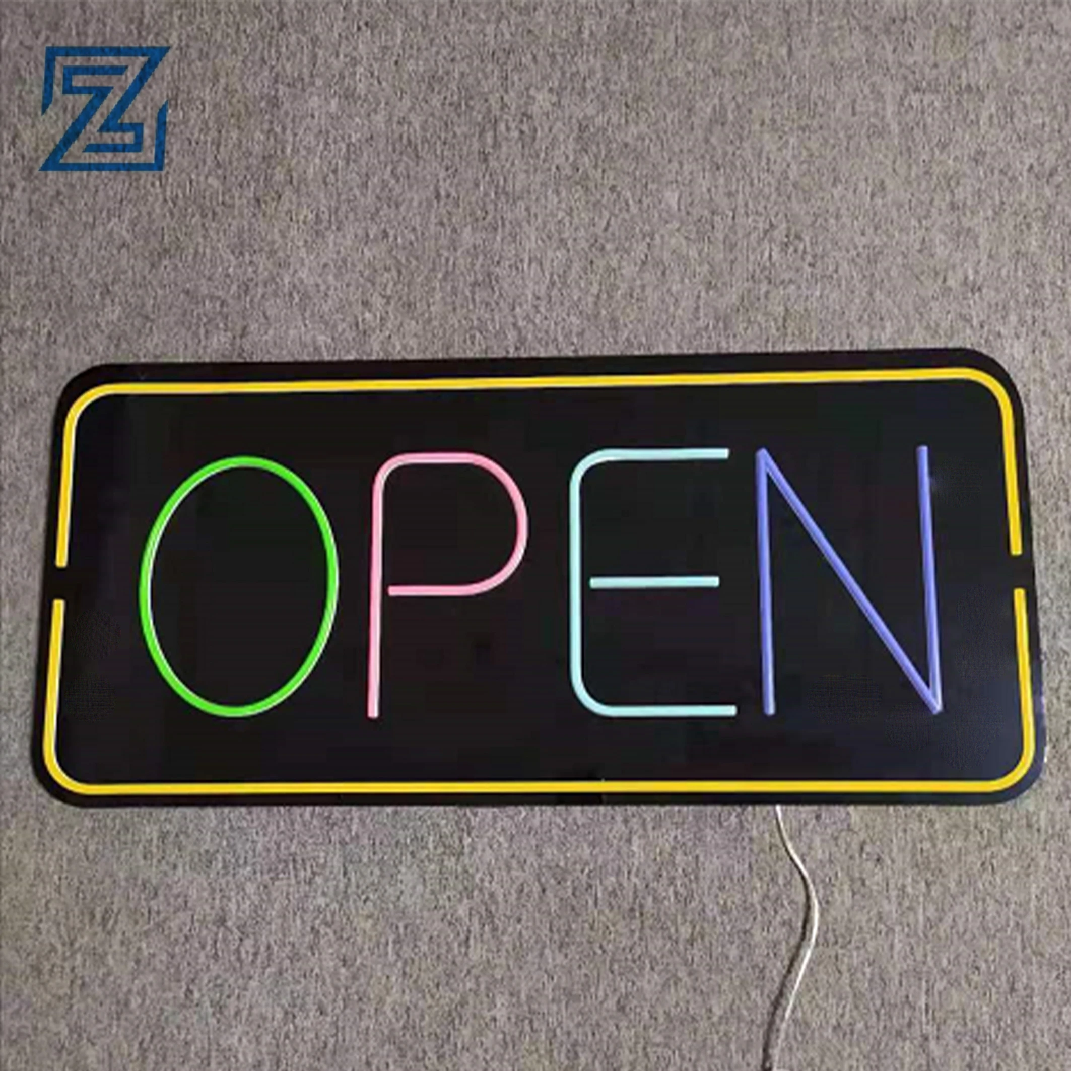 Open Close Sign Shop Open Hanging Business Lighting 24 Hours Neon Store Led Open Sign