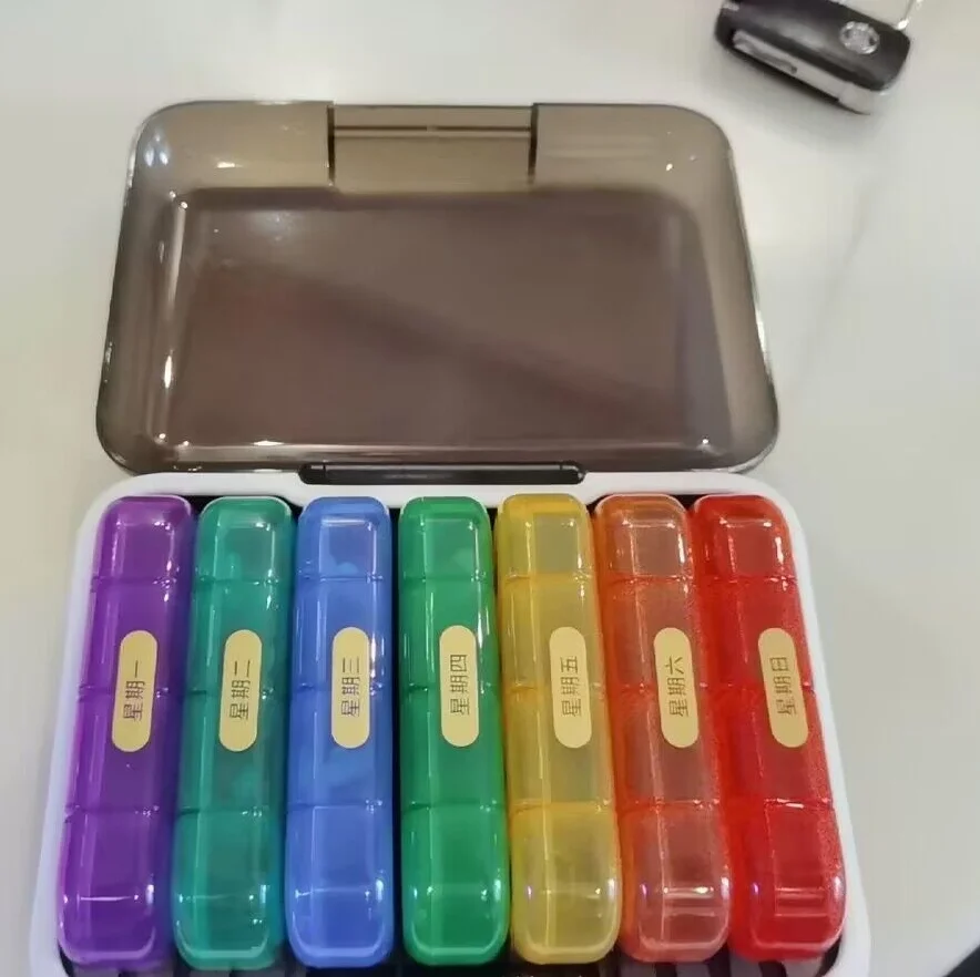 plastic medicine box/Medicine Box Manufacture Candy Color Medicine Pill Box/plastic products with injection mould