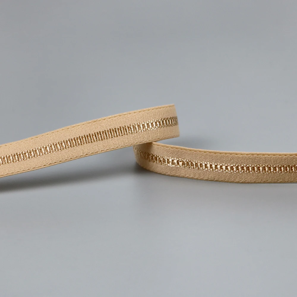 Nylon Spandex Jacquard Elastic Shoulder Tape Flat Matt Elastic Bra Strap