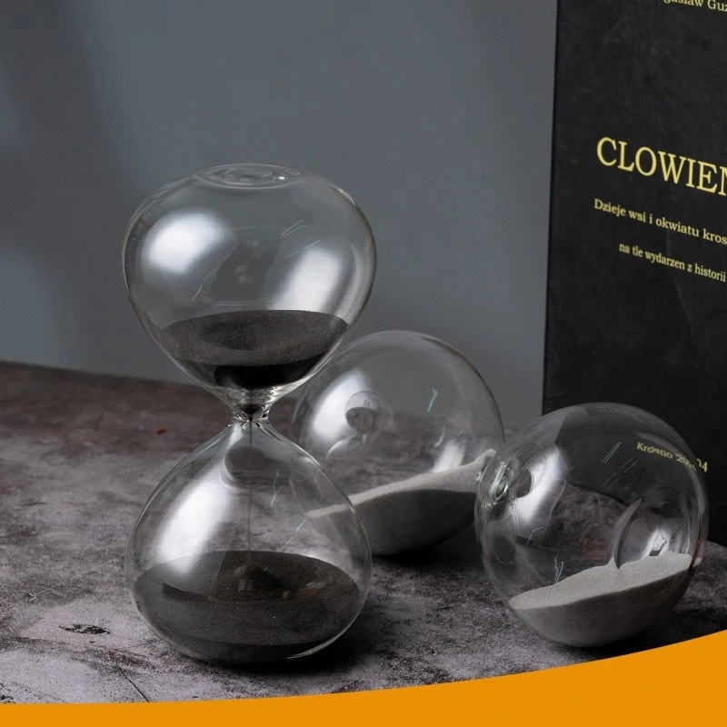 Onion-type glass hourglass timer European and American creativity to send boyfriend birthday gift color optional glass hourglass