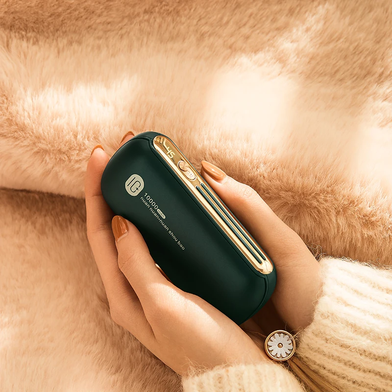 Electric Body Hand Warmer Rechargeable Pocket Hand Warmer Mobile Power Bank Portable Mini Warm Hands Power Bank