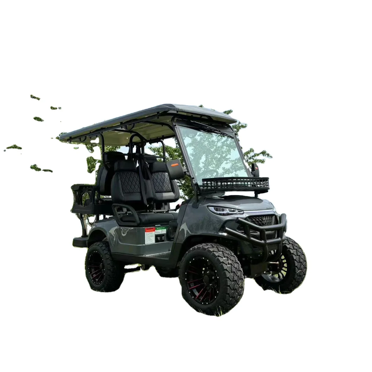 New 72 Volt Chinese Electric 4-Seater Golf Cart 7.5kw Motor 90km Driving Mileage 500kg Curb Weight  Equipped 72V
