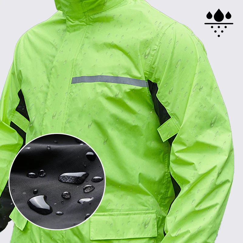 Wholesale Reflective Rain Coats Coat Raincoat for Adults Waterproof Motorcycle Racing Rain coat