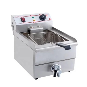 Electric Deep Fryer Industrial Deep Fryer with Removable Baskets and Temperature Limiter Food Grade Stainless Steel commercial
