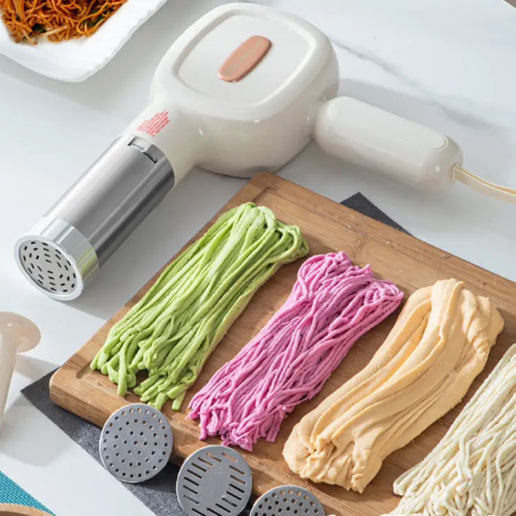 Automatic Cordless Electric Noodle & Pasta Maker Multifunctional Household Device Plastic Manual Power Source Homemade Use