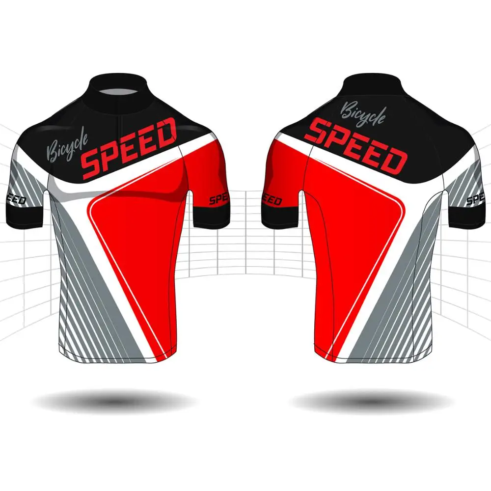 Custom Bike Clothing Bicycle Riding Top Quick Dry Polyester Cycling Jersey Men