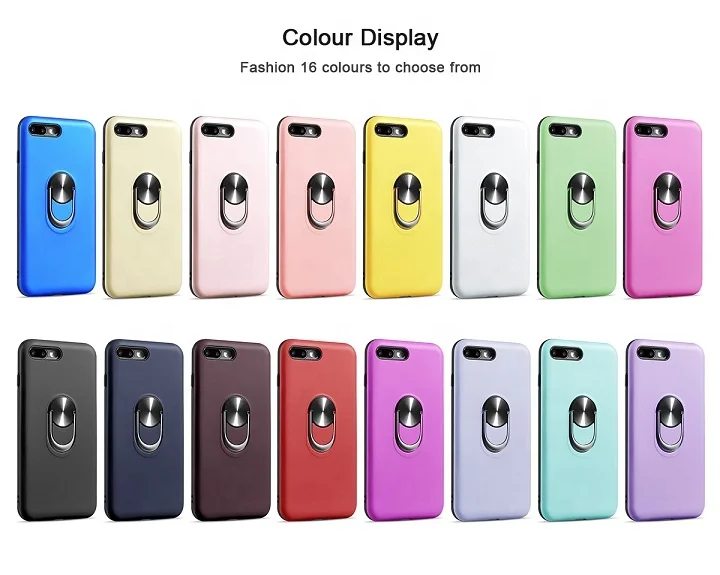 Unique 2 In 1 360 Finger Ring Stand TPU PC Snap-on Case for Honor 9X 20 Pro Lite 8S 20i 8A View 10 Magic 2 3D Play Max