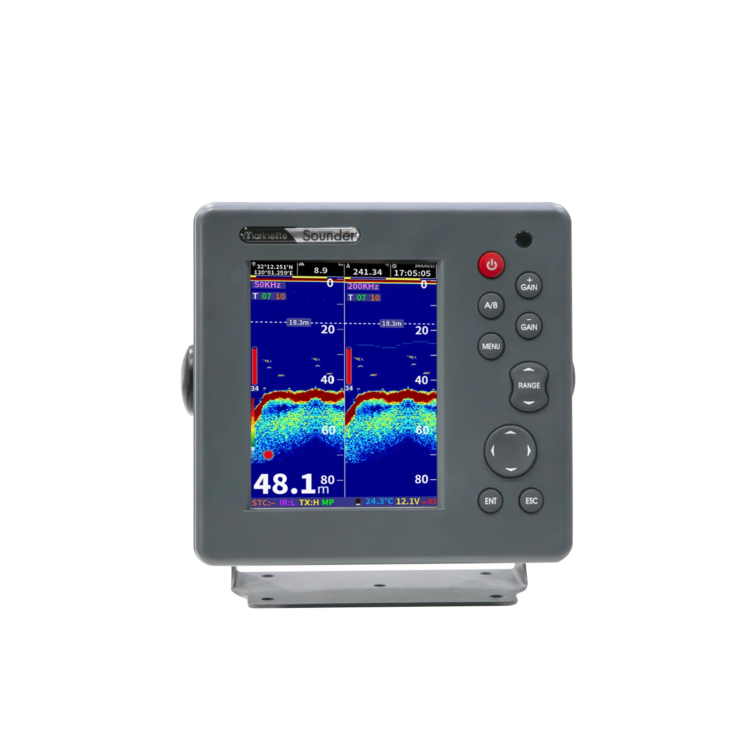 Fishing boat equipment 600w 6 inch fish finder 2024