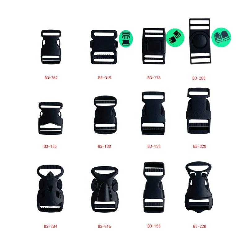 B3-004 39.5mm 1.57inch Side Release Buckle Id Side Release Locking Buckle Bag Accessoriesquick Release Buckles