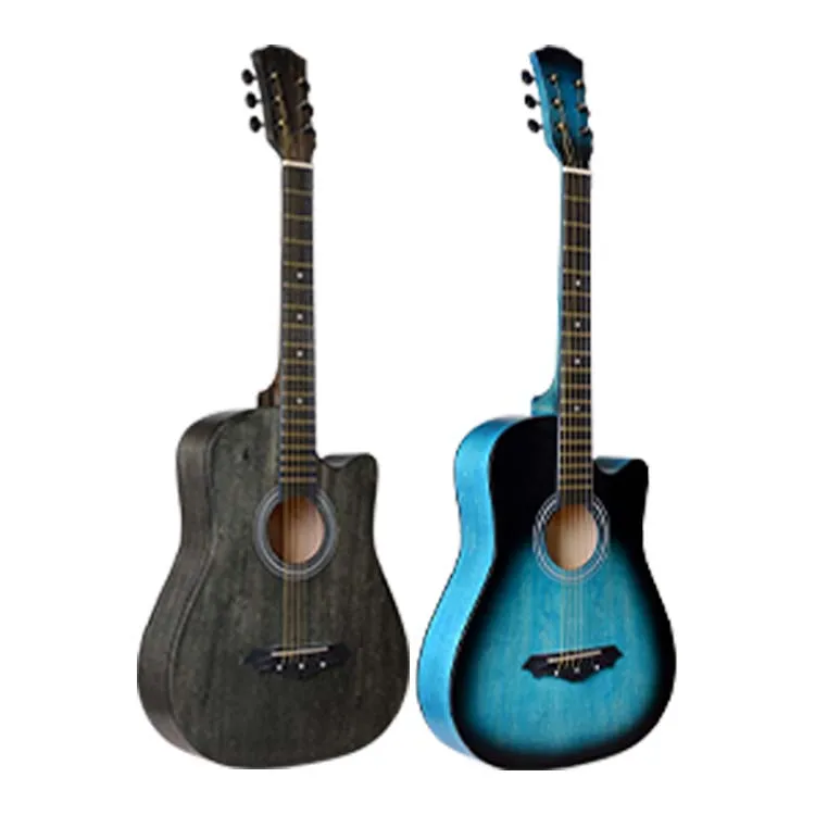 Hipatti FT-711 Basswood Plywood Guitarras 38inch Travel Acoustic Guitar, Guitar 38inch