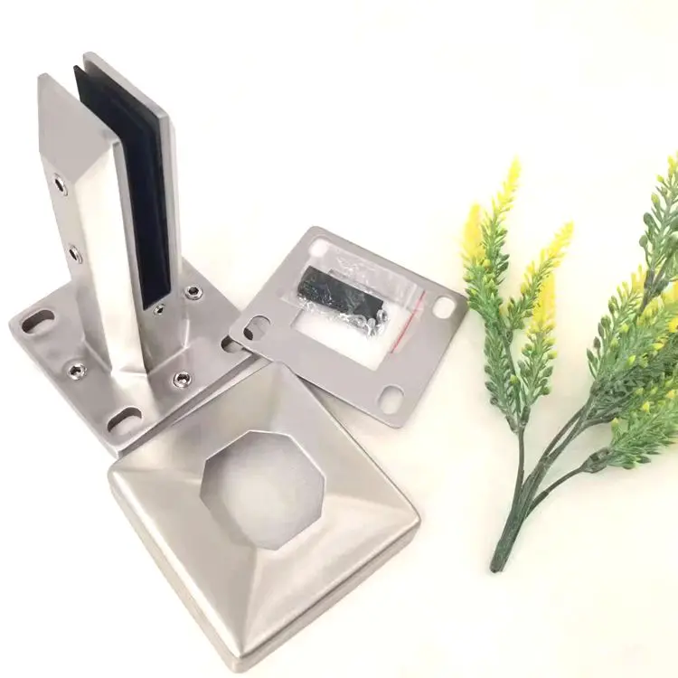 Adjustable stainless steel 2205 satin brushed glass spigot on sale for frameless pool glass fencing