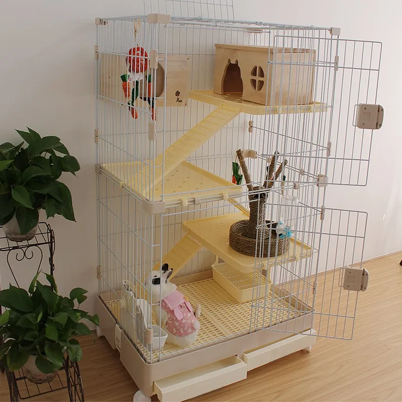 Stainless Steel Cages Wholesale Rabbit Hutch Dog Kennel Jaula Small Animal Cage  rabbit pet cage wholesale large indoor for cat