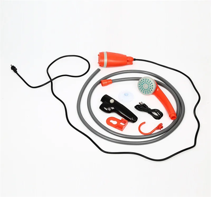 Portable shower outdoor toilet shower combo 2200 mAh rechargeable camping shower