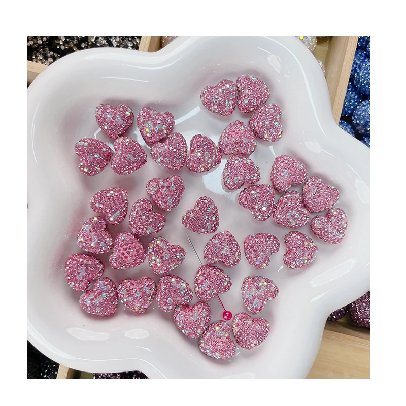 2023 High quality pave crystal disco ball beads rhinestone ball beads for bracelets