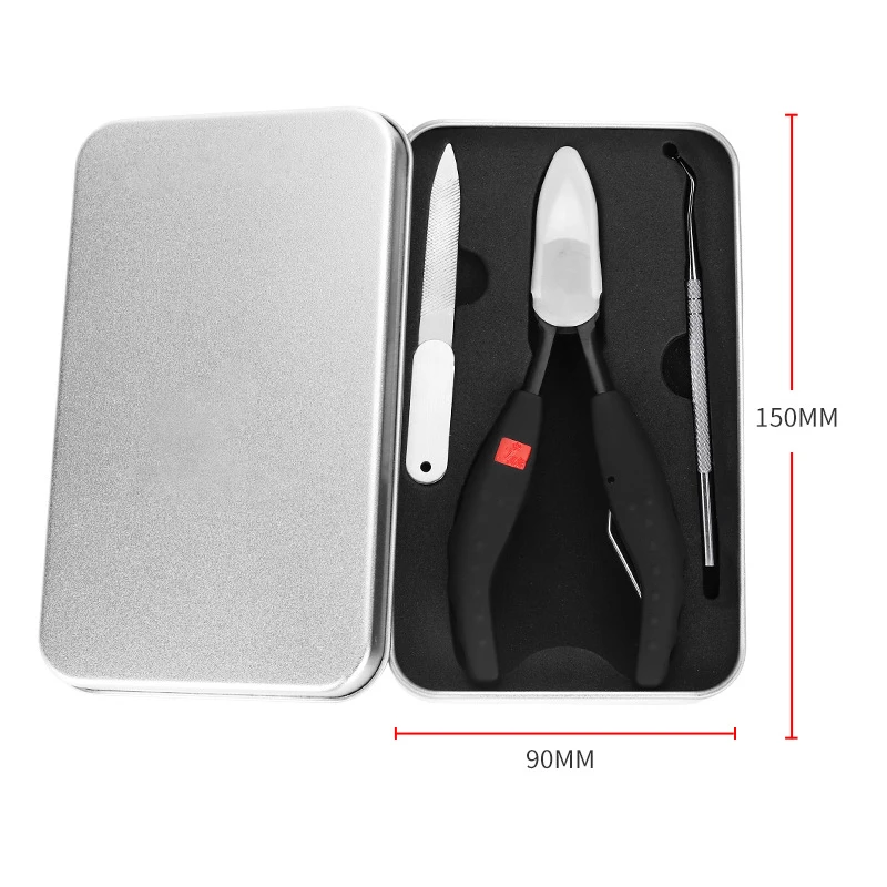 professional nail tools set stainless steel toe nail groove nipper cuticle cutter