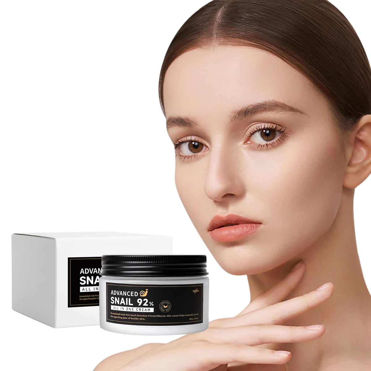 OEM Private Label Snail Cream Korean Skin Care Snail Cream Advanced 92 Mucin Moisturizing Repair Snail Cream